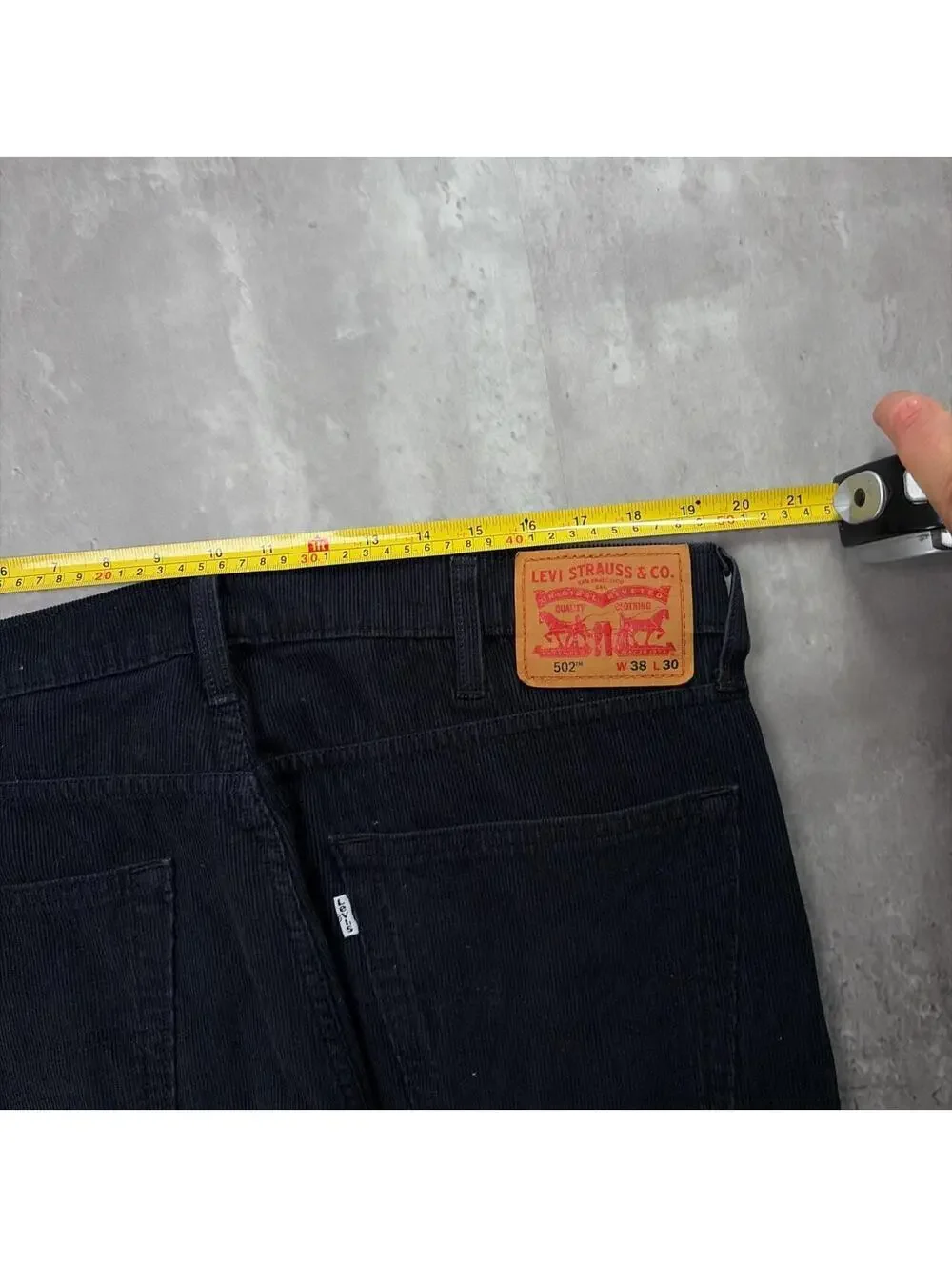 Y2K Black Levi’s 502 Grunge Corduroy Straight Skater Pants
